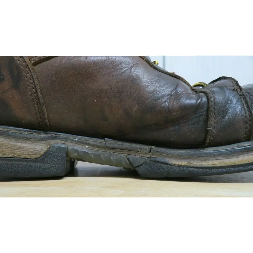 Mens‎ Rocky Ironclad Waterproof Boots 5703 Size 14 W Brown Leather Workwear